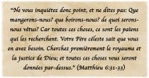 Image accompagnant le texte du verset biblique