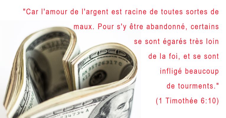 Porque raíz de todos los males es el amor al dinero, el cual codiciando algunos, se extraviaron de la fe, y fueron traspasados de muchos dolores. (1 Ti 6:10)